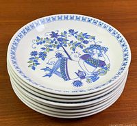 stack of Figgjo Flint Turi Lotte dessert plates