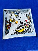 Full view of square Disney glass light shade