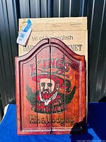 Cabinet front showing graphic, box visible behind