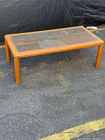 Full view of coffee table front angle