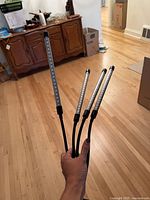 Four LED light bars on flexible goosenecks, handheld