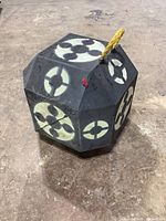 Full view of multi-sided foam archery target