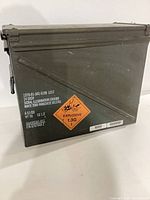 Front view showing NSN, flare designation and explosive label