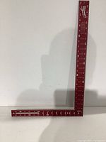 Full view of Milwaukee red framing square