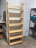 Full frontal view of the shelving unit