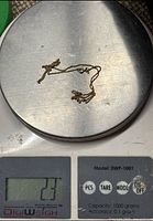 Chain on scale showing 2.3 g