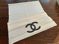 Full view of scarf folded showing overall size and color