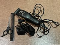 Entire set: clipper, four guards, scissors, comb