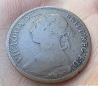 Obverse showing Queen Victoria portrait and legend