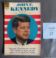 Front cover showing portrait, title, price and issue code