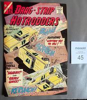 Front cover of Drag-Strip Hotrodders #8 showing artwork and price