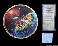 Front view of Ferengi Marauder plate with COA visible