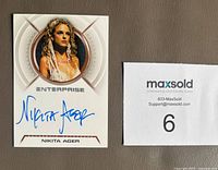 Front of autographed Nikita Ager Star Trek Enterprise Season 3 card #A29