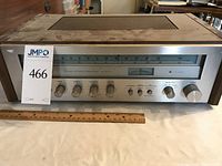 Front view of Technics SA-5170 receiver showing faceplate, knobs, dial