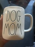 Front view showing DOG MOM text