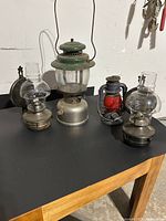 All four lanterns on table