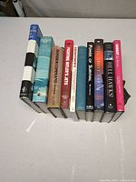 All ten WWII air combat books standing side by side