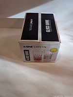 Front of sealed A-One Crystal Glass Ware box