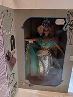 Front view of boxed Barbie Egyptian Queen doll