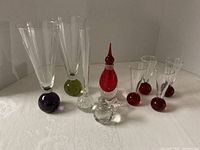 Group view of all glass items
