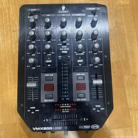 Top view showing all front controls, labeling and condition