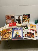 Table view of all cookbooks in lot