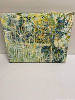 Front view of abstract painting showing full composition