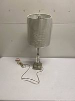 Full view of lamp on table