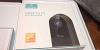 Front of HeimVision Greets C1 doorbell box showing branding and 2K Ultra HD spec