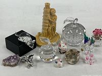 Group shot showing all twelve items for identification and scale.