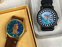 Pocahontas and Bugs Bunny watches side by side