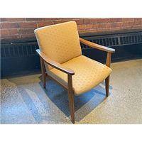 Front angled view of chair showing overall design