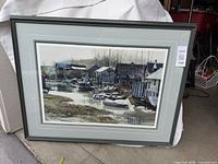 Framed print full view with mats and frame
