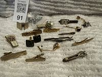 All pieces laid out on white fabric