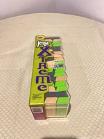 Sealed retail box of Jenga Xtreme showing branding