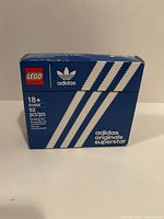 Front of LEGO 40486 adidas Originals Superstar box showing branding and piece count