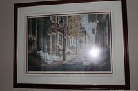 Framed limited edition print of Elfreth's Alley by Bart Philip Sloane