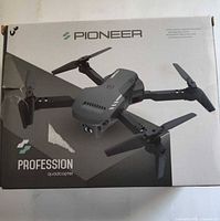 Front of retail box showing Pioneer branding and drone image