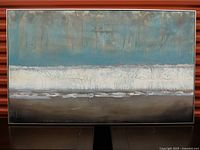 Front view of Bowring Azore HP hand-painted canvas in frame