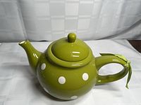 Right side view showing overall teapot with lid in place
