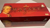 Exterior of red Mozart Complete Works box