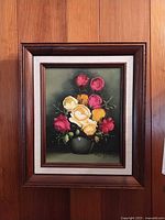 Full view of framed painting on wall