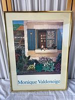 Front view of framed poster print