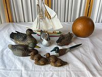 Group view of all eight decorative pieces