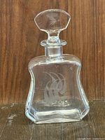 Front view showing full decanter shape