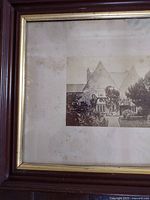 Overall view of framed photograph