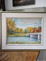 Full view of framed painting front