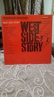 Front of red Columbia Masterworks box with West Side Story title and cast listing