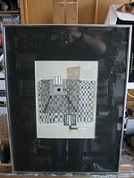 Full view of framed drawing