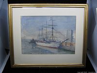 Framed painting full view